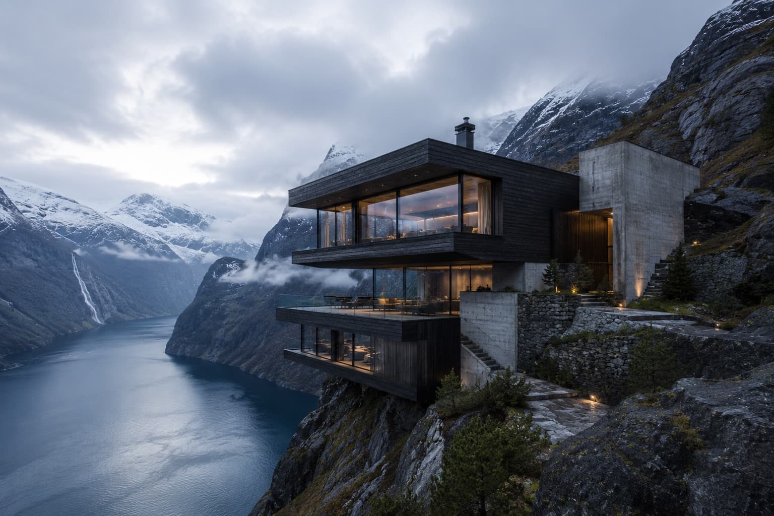 ABOVE THE SILENT FJORD